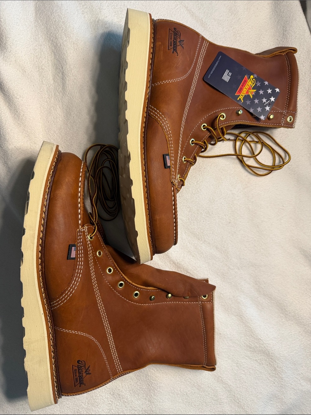 Heritage Brown Leather Work Boots - Lace-Up Men's Boots